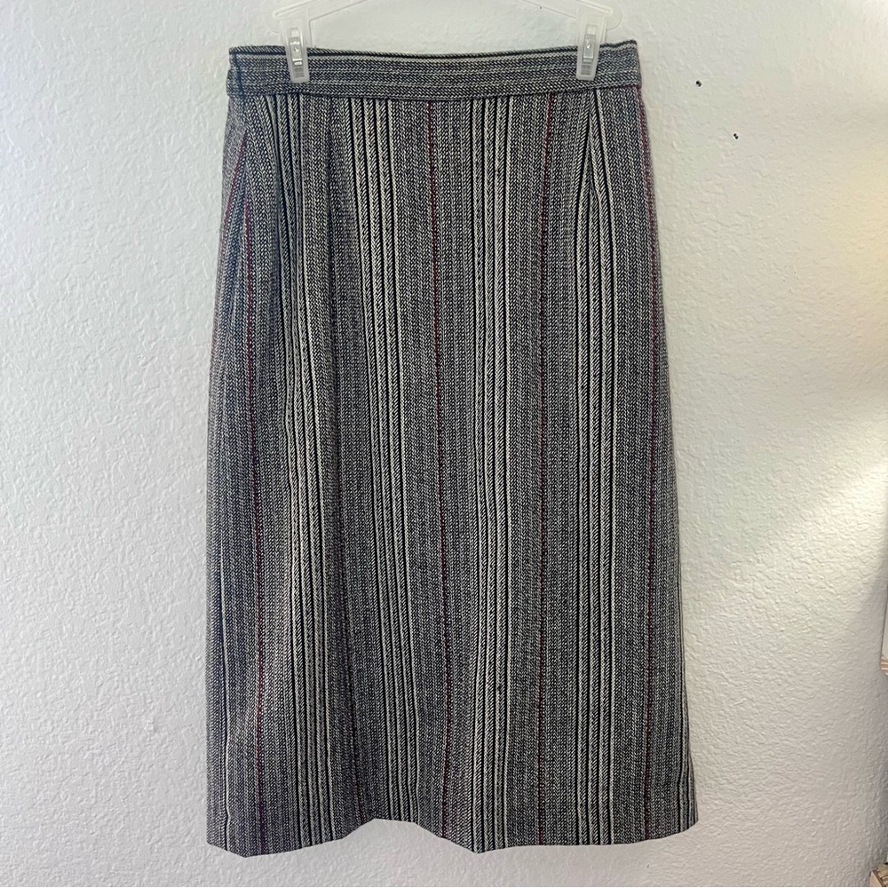 Corey Lynn Vintage Wool Blend Pencil Skirt Size 8 - Picture 2 of 13